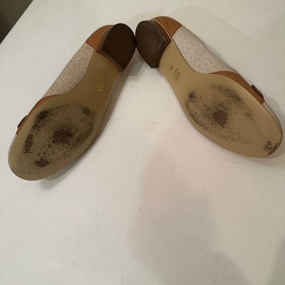 ETIENNE AIGNER vintage with light brown leather and light tan materials see pic - Picture 5 of 5